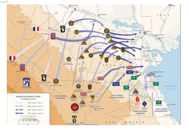 海湾战争形势图 海湾战争形势图